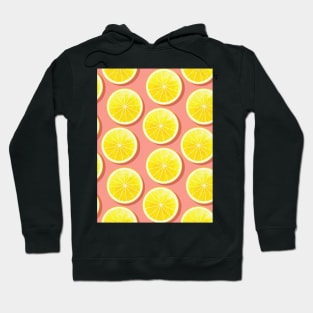 Lemon Slices on Pink Hoodie